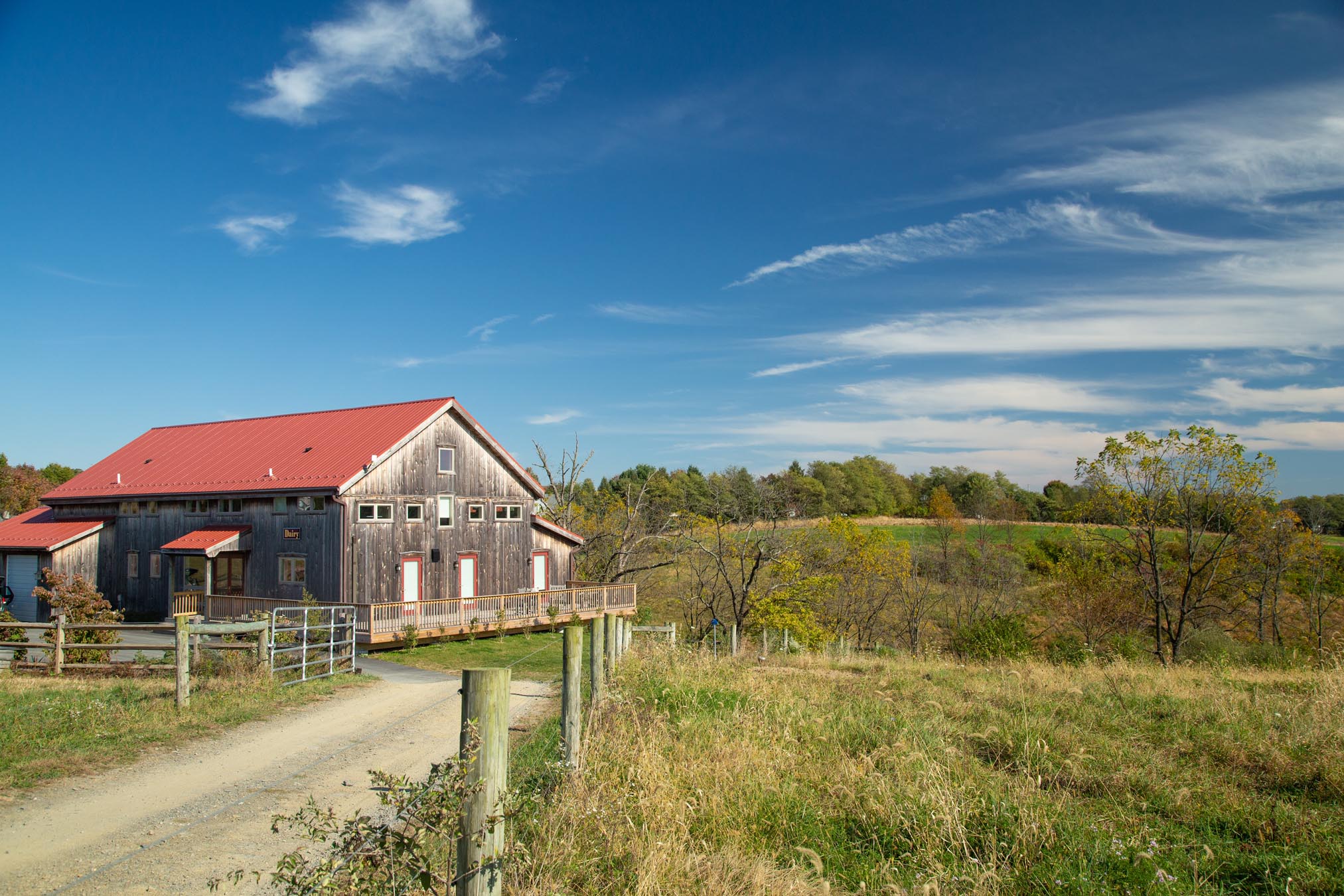 Exterior of the dairy